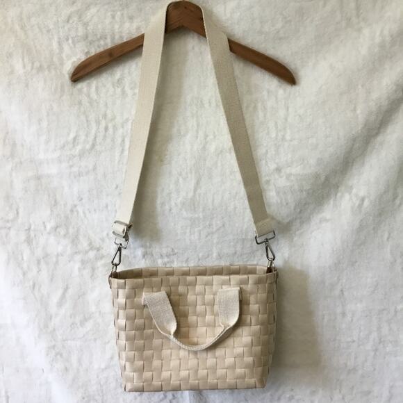 Beige Handwoven Crossbody Shoulder Bag - Picture 11 of 16